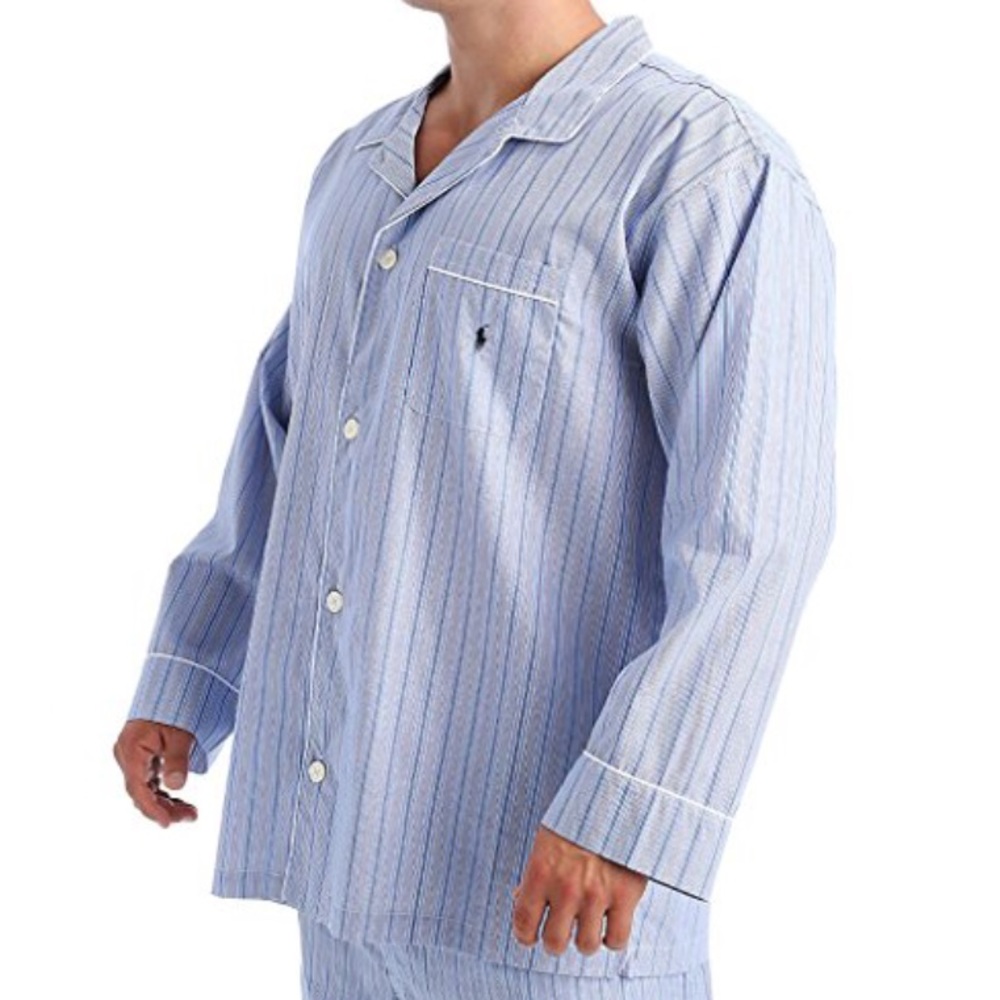 Polo Ralph Lauren Tall Man Woven Cotton Long Sleeve Pajama Top